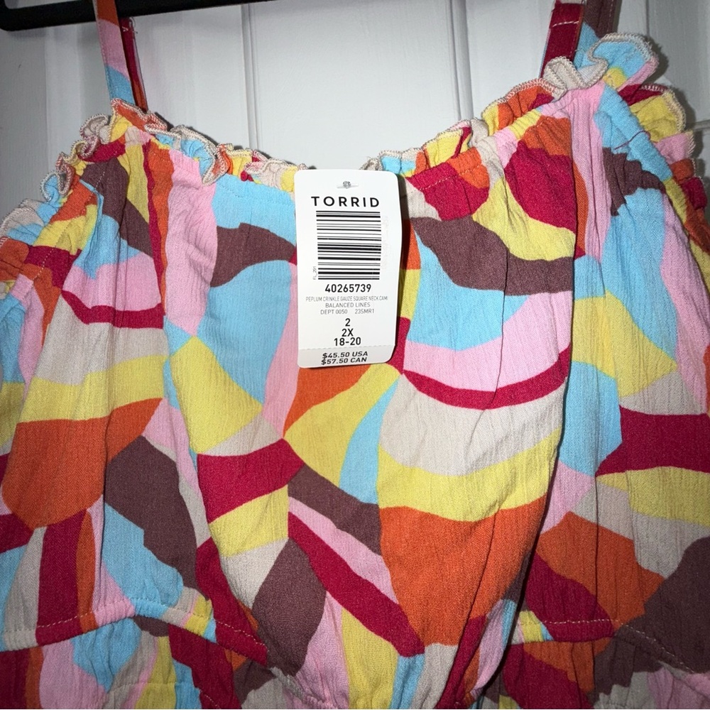Torrid Multicolor Strappy Tank - Picture 3 of 3
